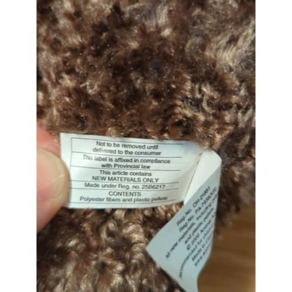 Animal Adventure Teddy Bear Plush Christmas Red Jacket 12" 2002 Stuffed Animal - Picture 8 of 9